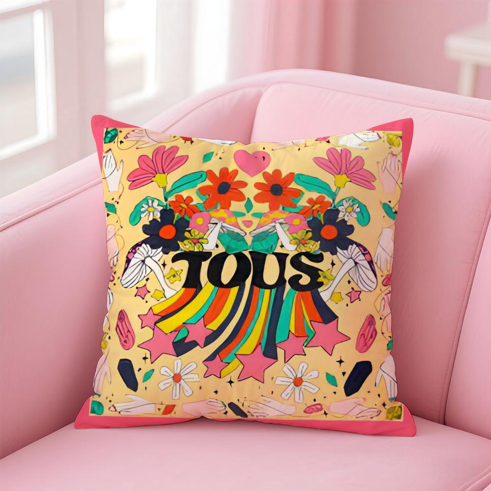 CRAFTED WITLOVE T-tousS Cushion Cover Comfortable Reversible Pillow Cover Ideal for Car Sofa Bedroom & Beyond