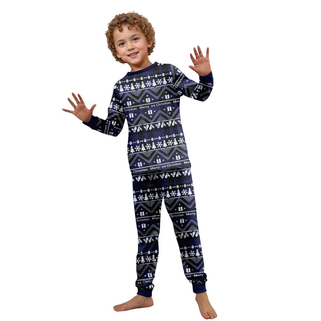 Trykk Søtt Familiesett Pyjamas, Hjemmeklær, Familiesett Langermet Topp Buksesett