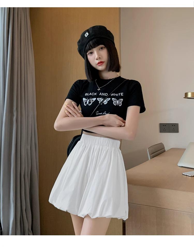 Women's 2024 Autumn Wide-Leg Elastic Waist Bloomers - Slim, Loose, Pumpkin Casual Shorts