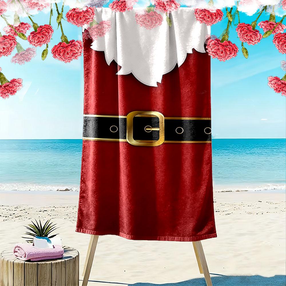 Santa Outfit Inspired Towel A must-have beach towel for beach travel