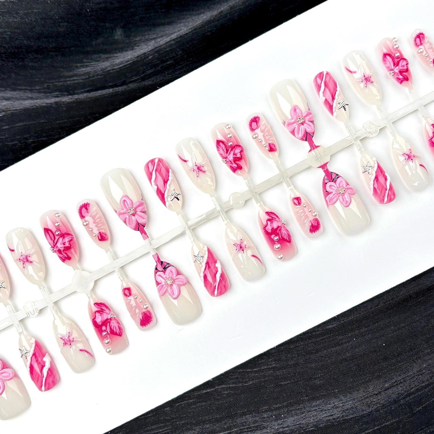 

Накладные ногти многоразовые искусственные ногти с дизайном многоразовые накладные ногти пресс-оны глянцевые с полным покрытием акриловые клейкие ногти наклейки для ногтей для женщин