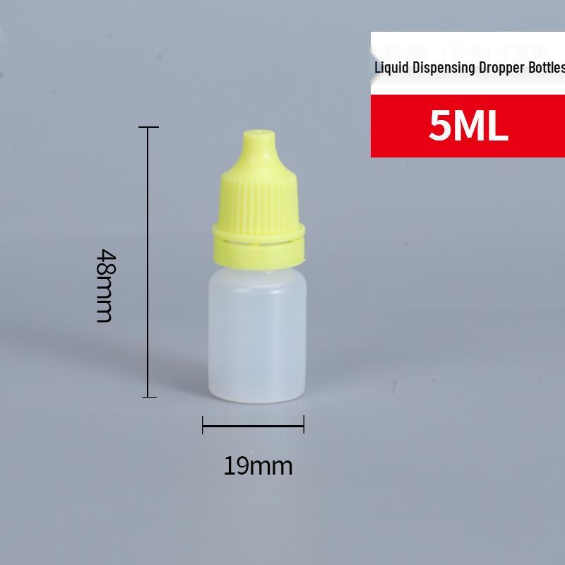 בקבוקי פלסטיק עם טפטפת 5, 10, 20 מ"ל - לחיצה/חלוקה לנוזלים ודיו