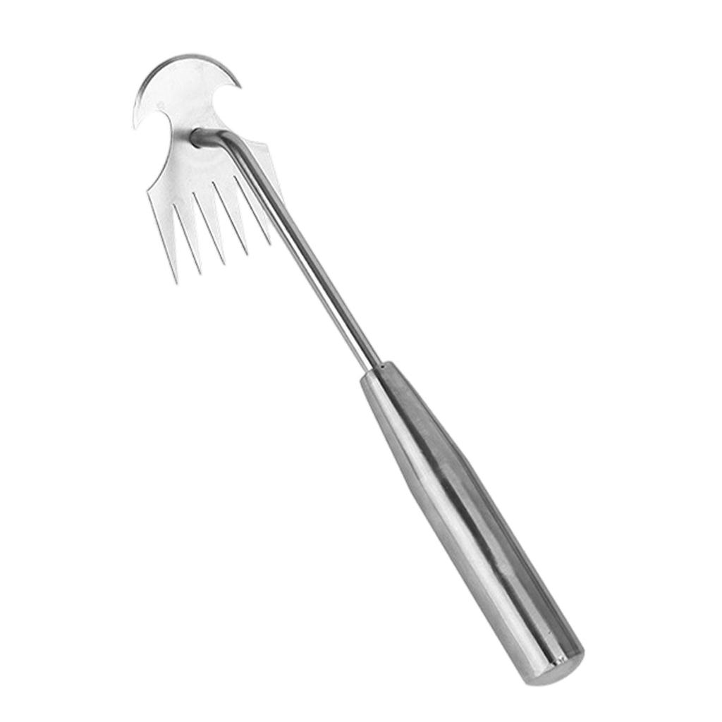 Weed Remover Portable Lightweight Weeding Tool for Yard Vegetables Uprooting 30 cm 4 Tines