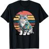 Britisch Kurzhaar Katze Sonnenbrille Hawaiianischer Strand Sommer T-Shirt