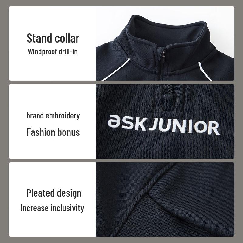 ASK JUNIOR Boys' Athletic Pullover and Jogger Set