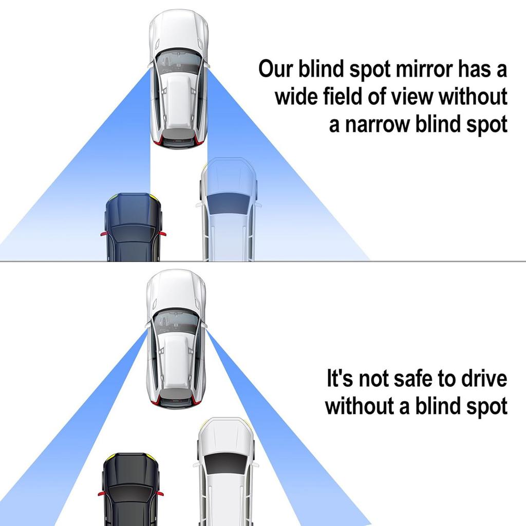 Adhesive Heart Shaped Blind Spots Mirror No Tool Needed Wide Angle Blind Spots Mirror Simple Installation for Quick Setup