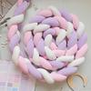 Handmade Bed Bumper Soft Plush Braided Pillow Baby Crib Bumper Crib Protector  Baby Bed
