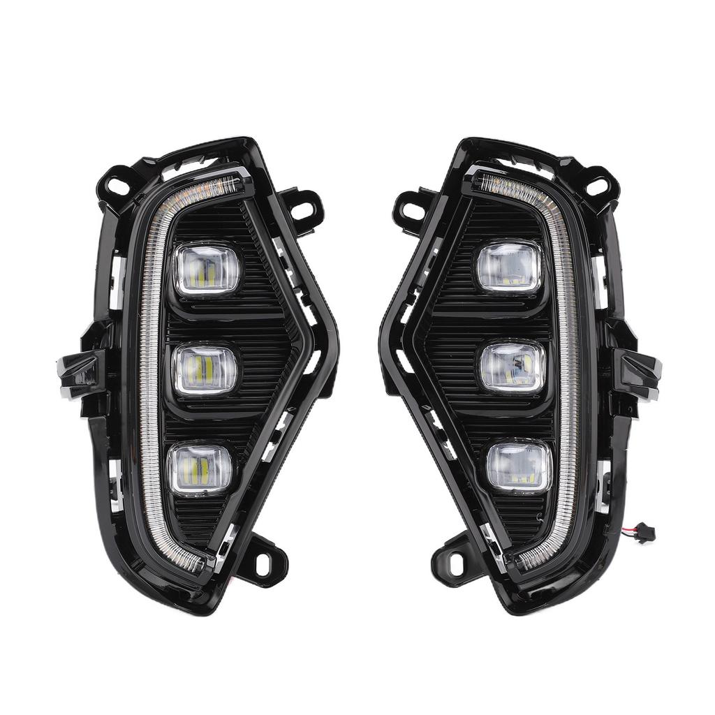 2pcs Front Bumper Fog Light LED DRL Daytime Running Lamp Waterproof Replacement RAV4 2019?2021 DC