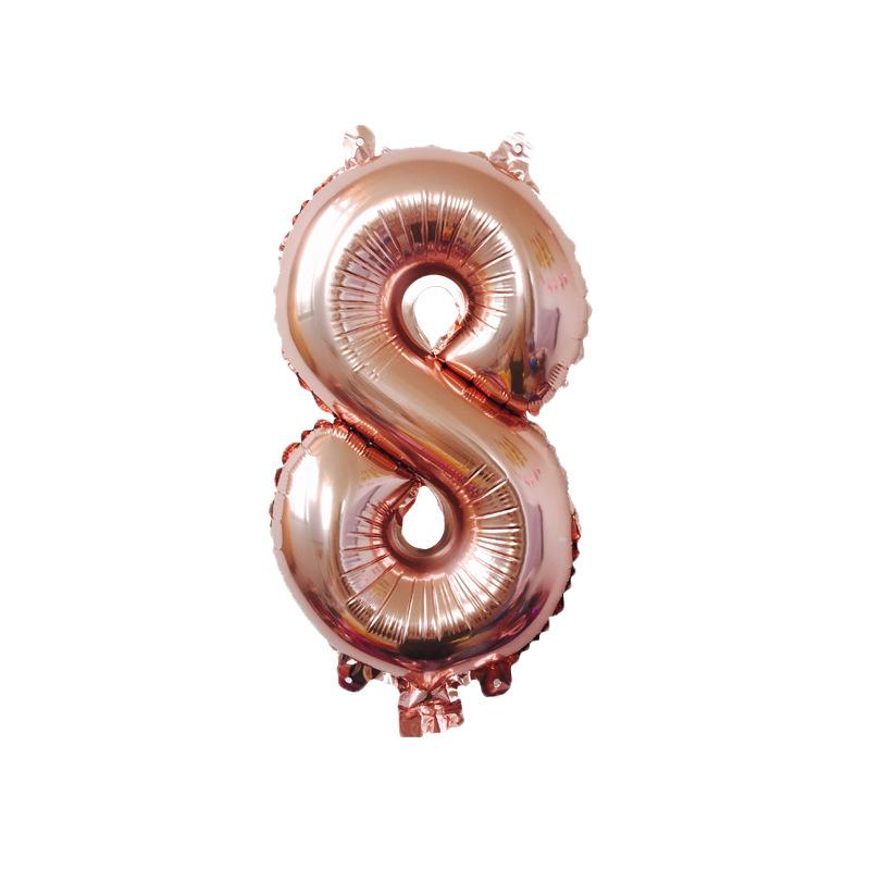 Thin Body 40-Inch Large Digital Aluminum Film Balloon 42-Inch Digital Balloon Birthday Party Decoration Helium Balloon Floating In The Air