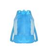 Trendy Through Transparent Mesh Backpack Lightweight Black School Bag for Travel Toiletry Beach Play Student Boys Girls