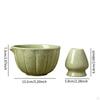 Ceramic Matcha Bowl Porcelain Mixing Container Green Tea Cup for Lovers