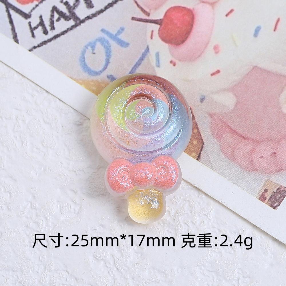 Z83 5PCS Resin Cartoon Sparkling Colorful Sunflowers Candy,Butterfly Ice Cream for Scrapbooking DIY Jewelry Making Accessories
