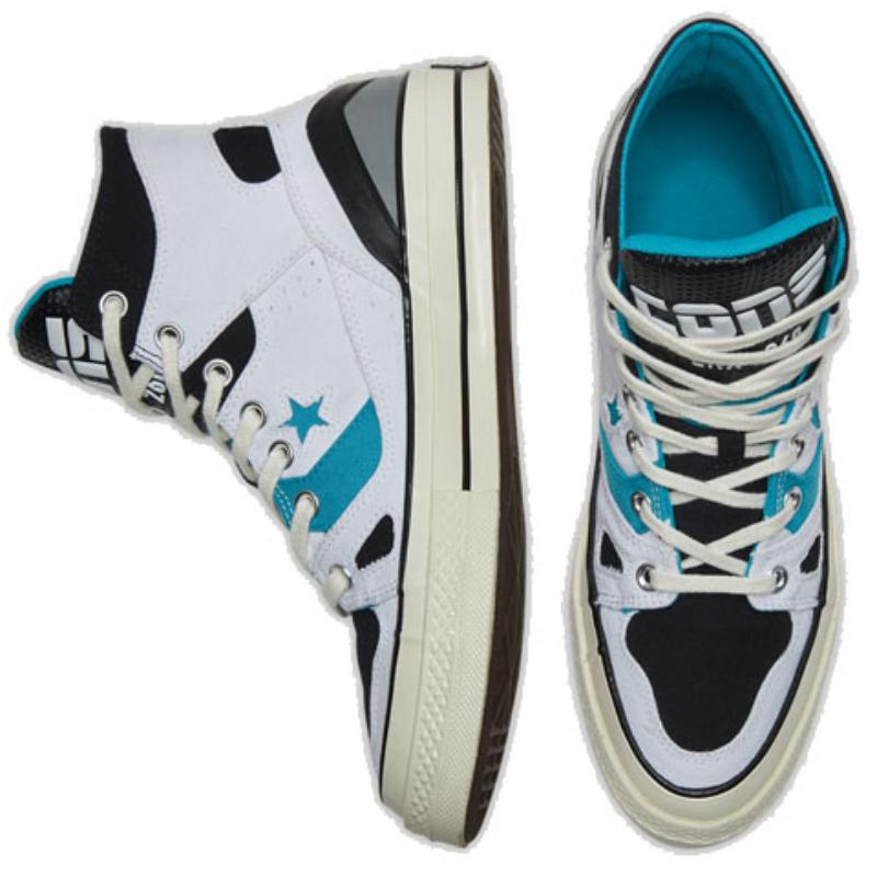 Converse 1970s Chuck Taylor All Star Stylish and Comfortable High-Top Canvas Unisex White & Black