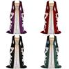 Sophisticated Long Sleeve Renaissance Dress For Cosplay And Historical Reenactments