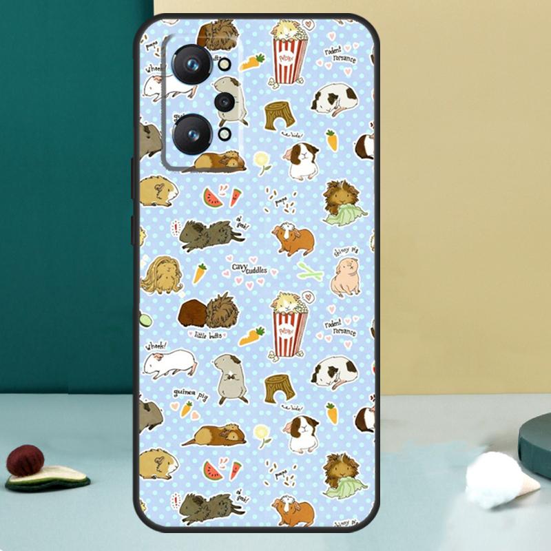 Pattern Guinea Pig Cute For Realme GT 7 Pro GT 5 6 6T C67 C61 C55 C53 C51 C21Y C25S C75 10 11 12 13 14 Pro Plus Case