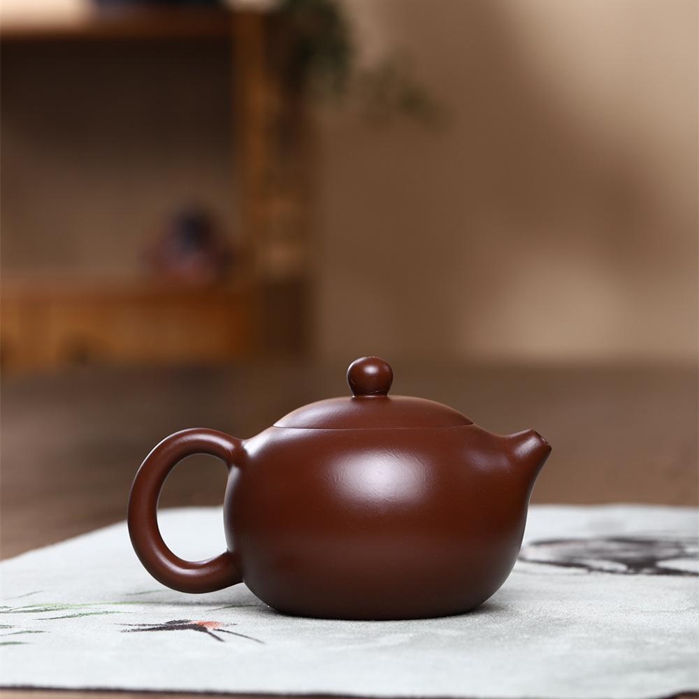 Handmade Yixing Zisha Xishi Teapot - Purple Red Clay Tea Set