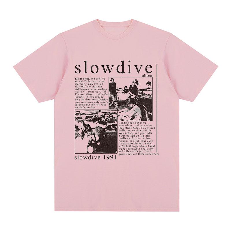 Slowdive Alison 1991 Vintage T-shirt Trasa Lata 90. Klasyczna Bawełna Męski T-shirt Nowy TEE T-SHIRT Damskie Topy Unisex