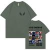 Rapper Los Parras Tour TShirts Harajuku Double Sided Print Summer Graphic Oversized Hip Hop Tshirts ONeck Cozy Men Tops Unisex