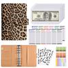 A6 Money Saving Binder Notebook with Cash Envelopes Cow Print Expense Budget Saving Challenge Planner
