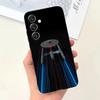 Cover per telefono con navi di Star Trek per Samsung S25, S24, S21, S22, S23, S30, Ultra, S20, Plus, Fe, Lite, Note, 10, 9, 5G, colore nero.