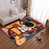 Astronaut Doodle Style Rug with Colorful Background Suitable for Use As an Anti-slip Game Mat for Living Room and Bedroom Sofas