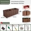 Carbonized Solid Wood Rectangular Planter Box