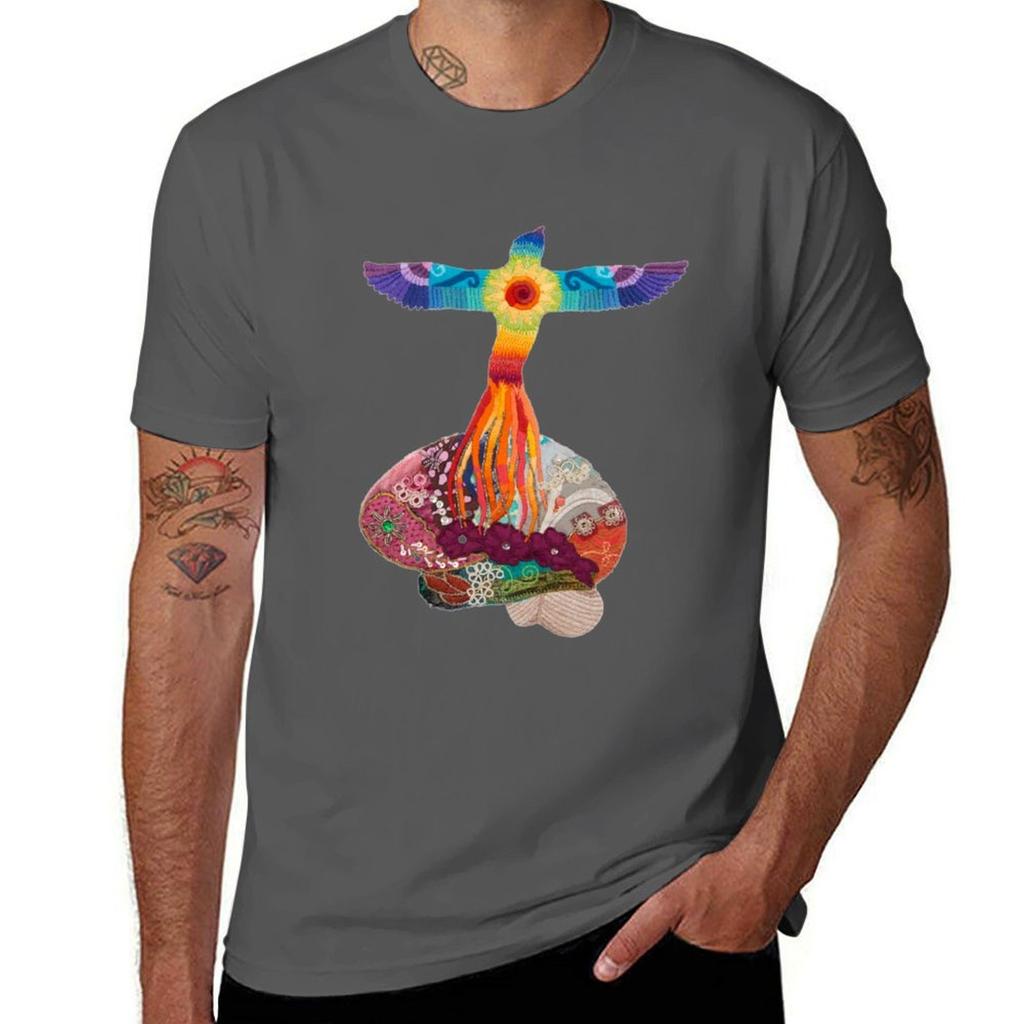 Rising Phoenix Brain For Neuro Motivation Tshirt Worker Basic Short Sleeve Tee Tshirt