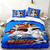 CAPTAIN TSUBASA Set da 3 pezzi Perfetto per la camera da letto Set di biancheria da letto confortevole include una copripiumino e due federe Ideale regalo di compleanno o di Natale