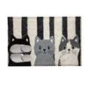 New Striped Cartoon Cat Carpet Washable Soft Door Mat Home Decor Dirty Resistant Floor Mat Rug