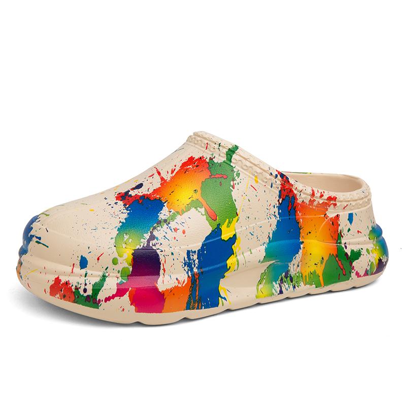 

Великий розмір, легке багатофункціональне літнє водонепроникне повсякденне взуття, ледаче взуття, водне взуття, взуття для шеф-кухаря, садові сандалі 43 бежевий