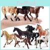 Simulated Steed Horse Pvc Model Collectible Figurine For Kids And Animal Enthusiasts