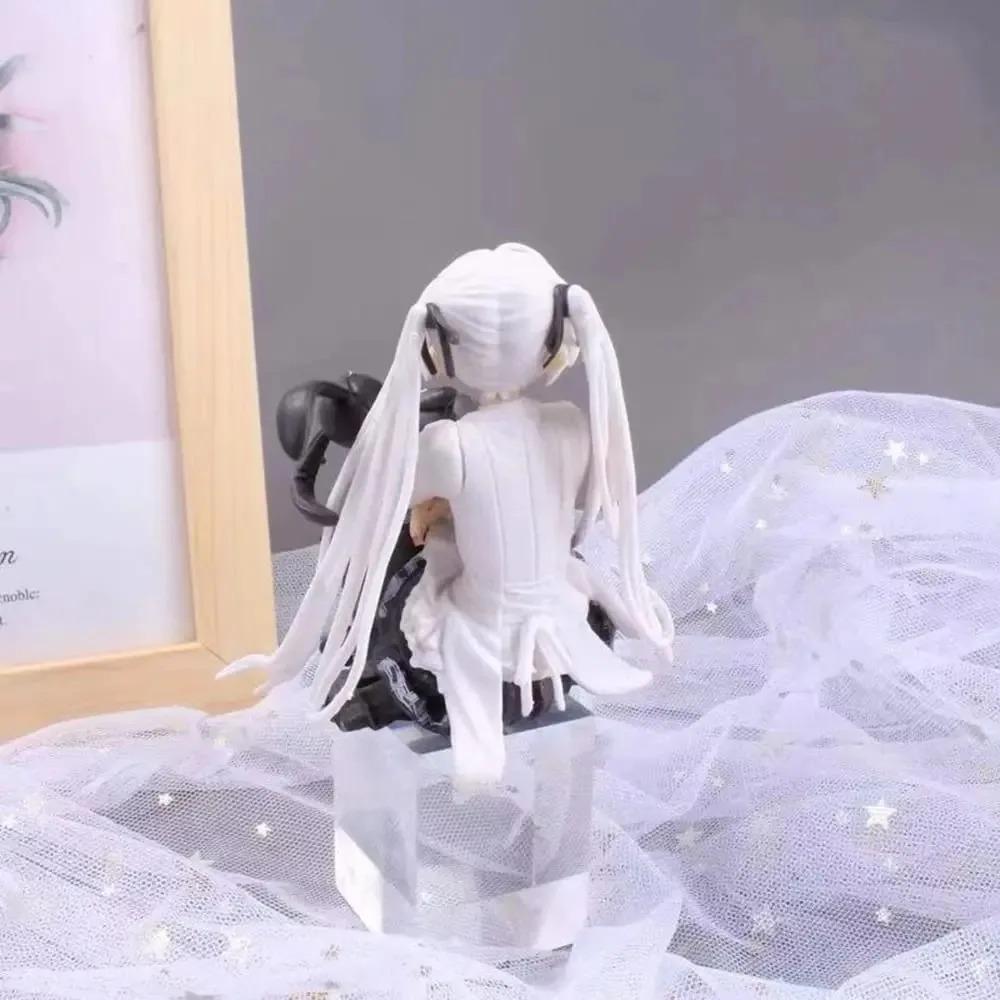 New 10Cm Cute Anime Lady Doll With Rabbit - Perfect Birthday Gift & Home Decoration!