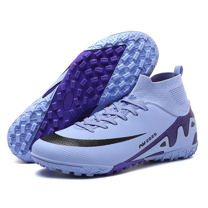 

2025 высокие футбольные бутсы мужские и женские взрослые дети и подростки AG длинные шипы сломанные шипы TF соревновательные тренировочные бутсы 39