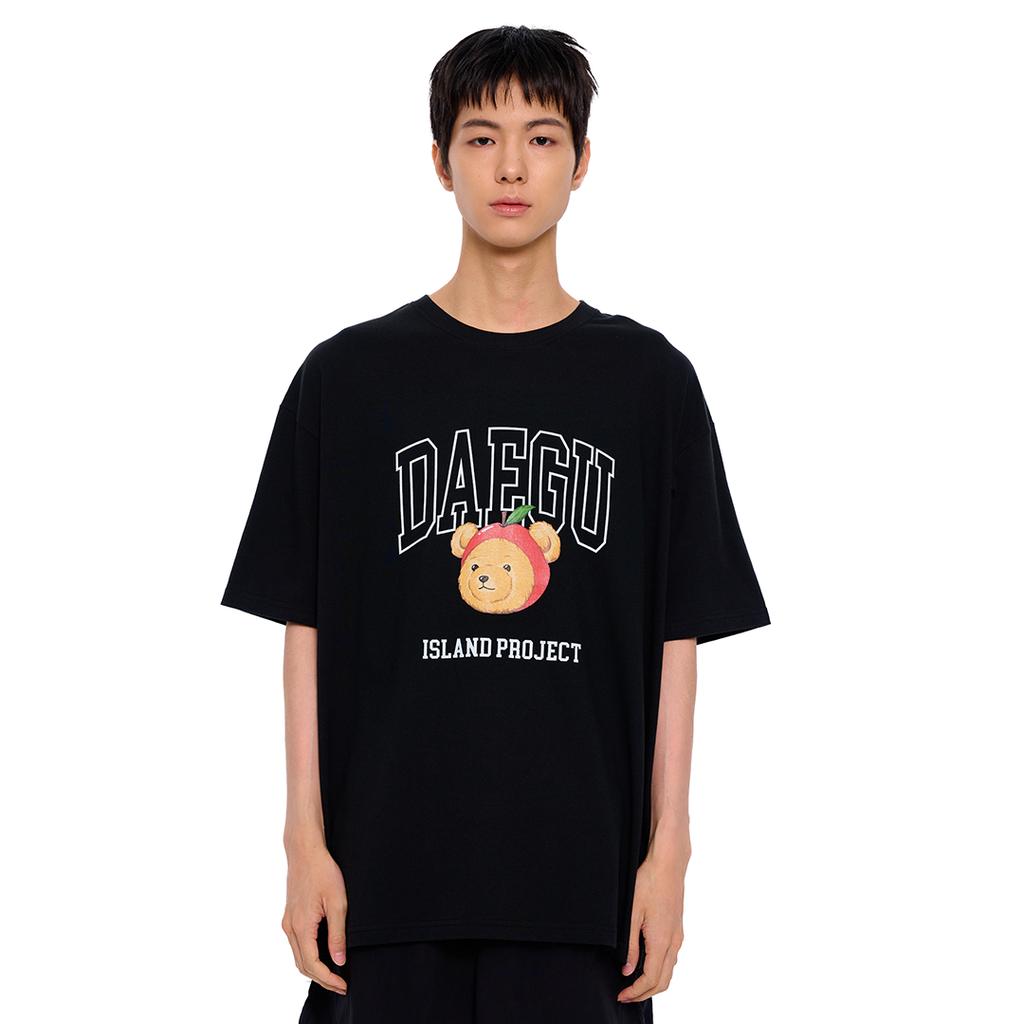Aillaendeupeulojegteu City Daegu Bear T-Shirt - Black [Daegu Bear]
