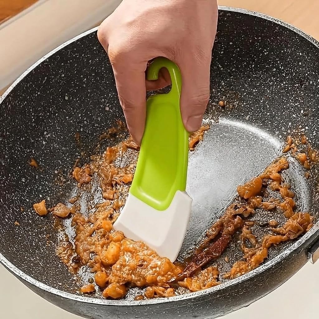 1pc Heat-resistant Silicone Spatula Rubber Kitchen spatula For Baking, Scraping Non-stick cookware, safe and Flexible for Cooking Removes Residue from