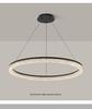 Light Luxury Italian Modern Chandelier - Grand Round Ring Nordic Lighting Fixture for Living Room or Hall