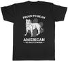 Proud American Bully XL Owner Unisexs TShirt Pitbull Lover Dog Pet Best Friend Tee