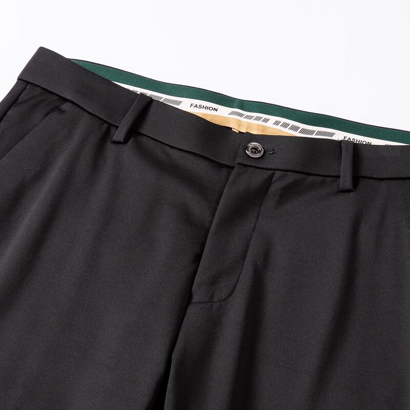 FIRS Men's Silk Blend Business Casual Straight Pants