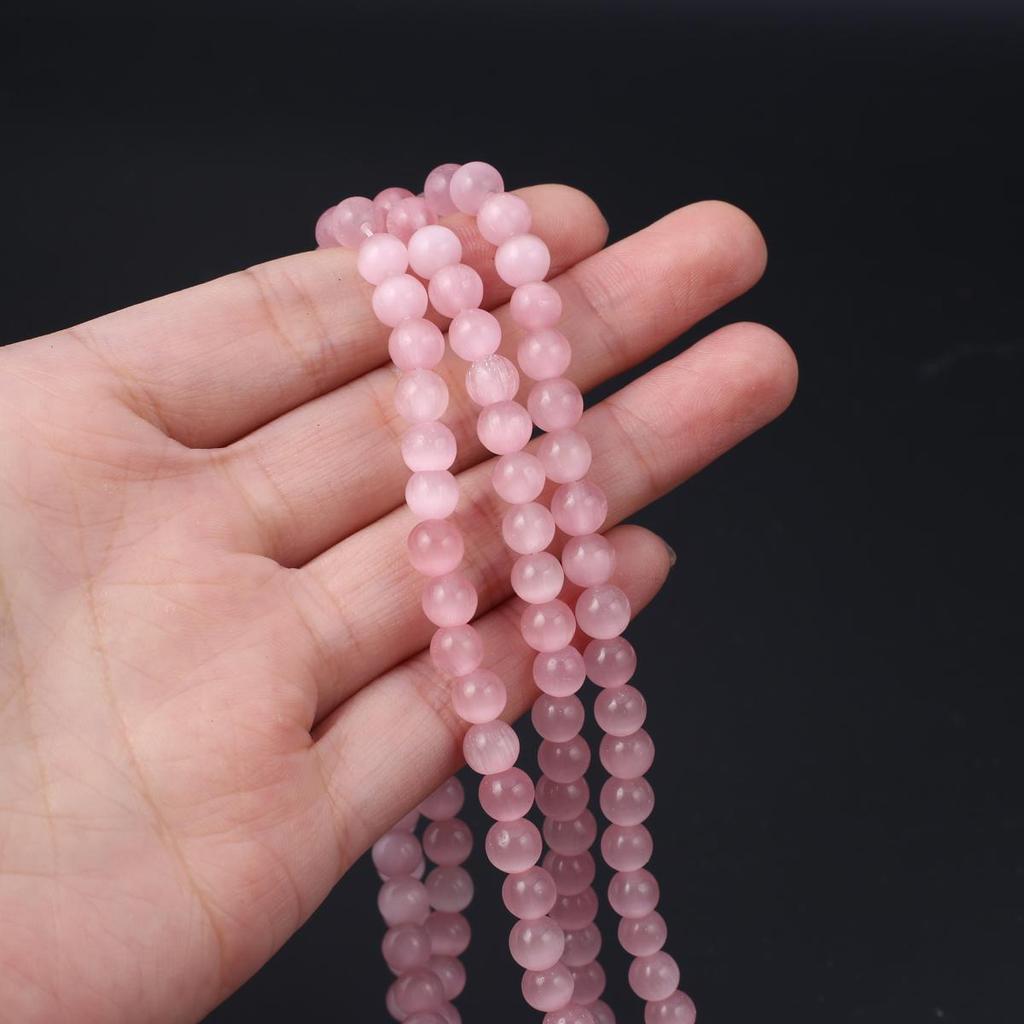 Koraliki Opal Naturalny Kamień Opal Okrągły Koralik Izolacyjny 8mm Do Wyrobu Biżuterii DIY Bransoletka Naszyjnik Kolczyki długość 38cm