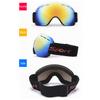 Outdoor Windproof Snow Goggles with Soft Adjustable Strap Anti-UV Snow Goggles for Snowmobile Skiing Skating Climbing
