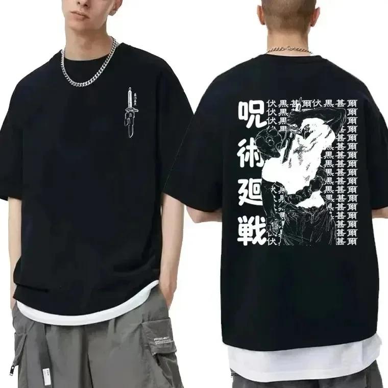 Muži Ženy Japonské Anime Jujutsu Kaisen Fushiguro Toji Grafické Tričko Módní Nadměrná Trička Muž Manga Módní Bavlněný Top