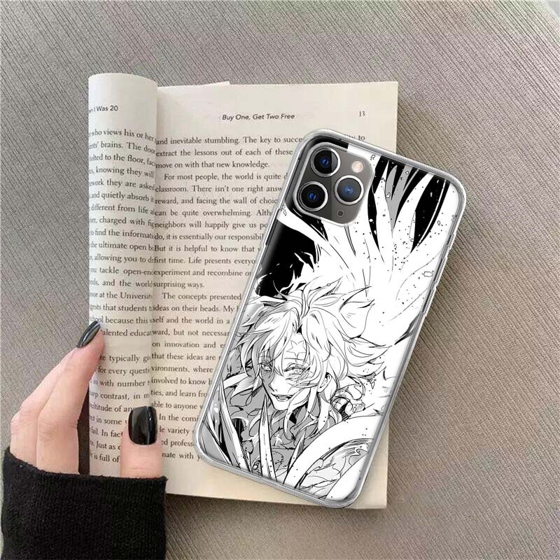 D Gray Man Anime Allen Walker Phone For Apple Iphone 12 13 Mini 15 Pro Max 11 Pro 14 Plus 16 Pro Max 16E Case Shell Cover Clear