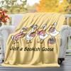 Bookish Goose Outdoor Flannel Blankets, Outdoor travel, Home Blankets, Fan Gifts,Suitable for All Seasons, Christmas Gifts. R1127035