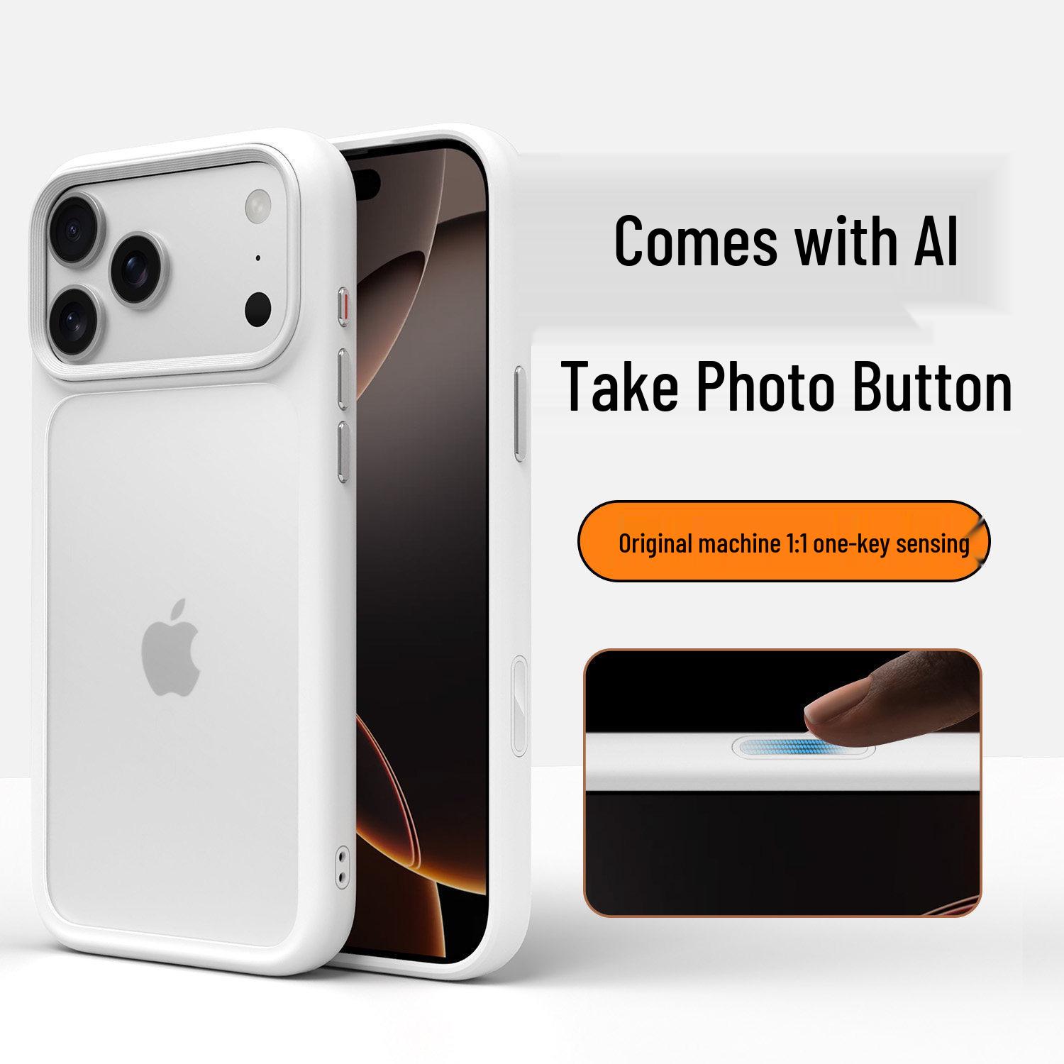 

iPhone 17 Pro Max Case: Matte Finish, Magnetic, Metal Buttons, Drop-Proof Protection Standard