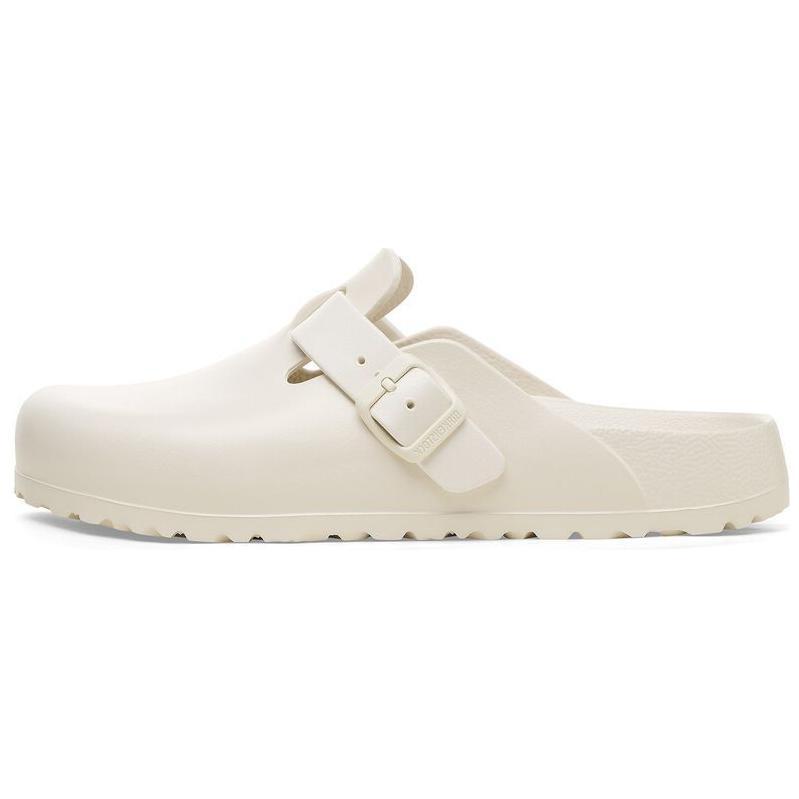 Birkenstock Boston Closed Toe Slippers Unisex White Regular 1027381 41