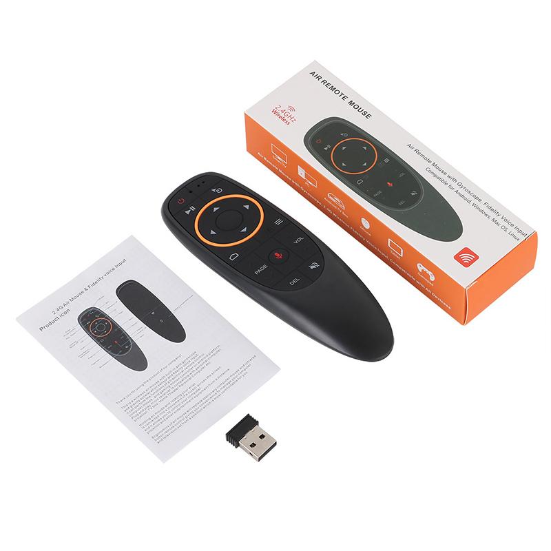 G10S Air Mouse Pilot głosowy 2.4G Bezprzewodowy Żyroskop Uczenie podczerwienią Dla H96 Max X88 Pro X96 Max Android TV Box Hk1