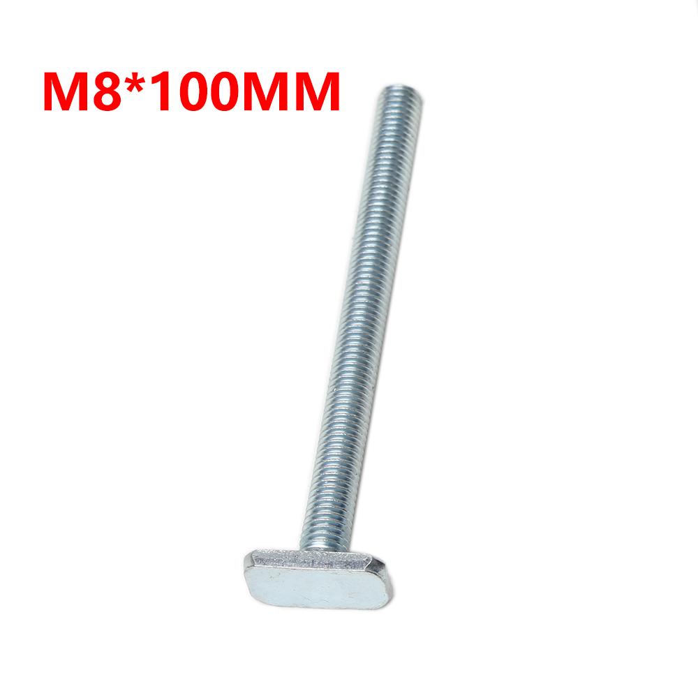 

Handle T-slot Slider Miter T-track Jig Screw Fixture For Table Saw Router Chute Rail DIY Woodworking Bench Tool M8x100mm