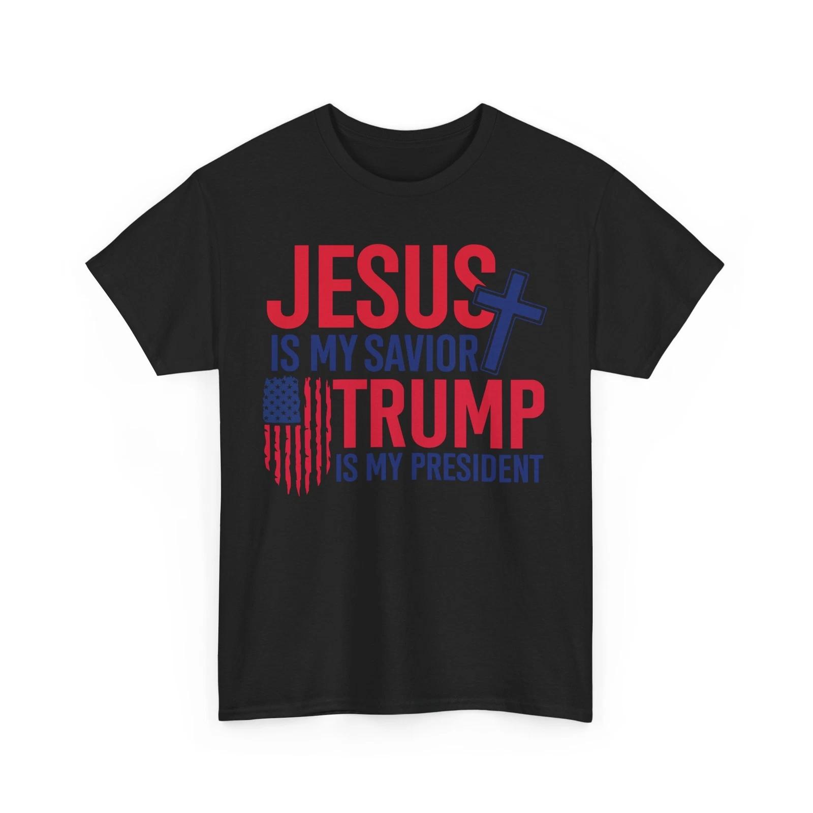 Proud to Be American T-Shirt | Jesus is my savior Trump is my president Shirt S