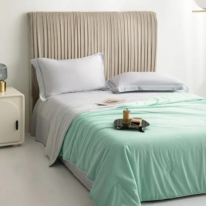 Cooling Blanket Summer Lightweight Breathable Air Conditioning Quilt Soft Smooth Spandex Cool Comforter Air Condition Comforter Thin Duvet