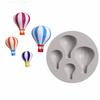3PCS Silicone Hot Air Balloon Mold Multi-Cavity Chocolate Candy Mold  Resin Fondant Polymer Clay
